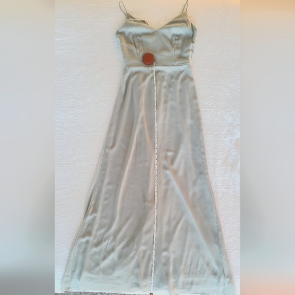 Wedding Season! 🤍 Dessy Collection After Six Cowl Back Chiffon Dress - Picture 5 of 9